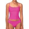imageSunzel Spaghetti Strap Tank Top for Women Double Lined Camisole Square Neck Cami Top Summer Undershirts Going Out BasicsHot Pink