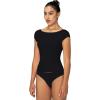 imageSunzel Open Back Tops for Women Sexy Going Out Top Double Lined Backless Shirt Y2K Crop Basic Tee Shirts for Casual WorkoutBlack