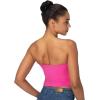 imageSunzel Womens Strapless Sexy Tube Top Double Lined Sleeveless Crop Top Summer Basic Bandeau Tops for Layering or Going OutHot Pink