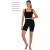 imageSunzfly Women Square Neck Sport Bra with Removable Pads Builtin Bra Crop Tank Top Summer Sleeveless Camisole Workout YogaBlack