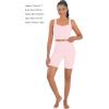 imageSunzfly Women Square Neck Sport Bra with Removable Pads Builtin Bra Crop Tank Top Summer Sleeveless Camisole Workout YogaCherry Blossom