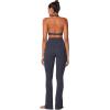 imageSunzel Womens Halter Neck Sports Bra Twist Front Yoga Crop Top with Removable Pads Open Back V Neck Bra for Gym WorkoutAsh Blue