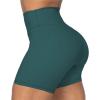 imageSunzel No Front Seam High Waist Biker Shorts for Women Squat Proof Yoga Workout Gym Bike ShortsForest Green