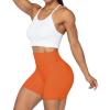 imageSunzel No Front Seam High Waist Biker Shorts for Women Squat Proof Yoga Workout Gym Bike ShortsOrange