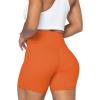 imageSunzel No Front Seam High Waist Biker Shorts for Women Squat Proof Yoga Workout Gym Bike ShortsOrange