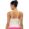 imageSunzel Tank Top for Women V Neck Seamless Ribbed Crop Camisole with RufflesBlack  Beige