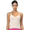 imageSunzel Tank Top for Women V Neck Seamless Ribbed Crop Camisole with RufflesBlack  Beige