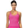 imageSunzel Tank Top for Women V Neck Seamless Ribbed Crop Camisole with RufflesBlack  Hot Pink
