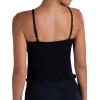 imageSunzel Tank Top for Women V Neck Seamless Ribbed Crop Camisole with RufflesBlack  Hot Pink
