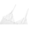 imageSunzel Tank Top for Women V Neck Seamless Ribbed Crop Camisole with RufflesWhite