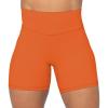 imageSunzel No Front Seam High Waist Biker Shorts for Women Squat Proof Yoga Workout Gym Bike ShortsOrange