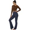 imageSunzel Long Sleeve Fitted Basic T Shirts for Women Crew Neck Basic Tee Cute Trendy Fall Crop Going Out Tops Tight TeesBrown