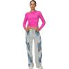 imageSunzel Long Sleeve Shirts for Women Womens Off The Shoulder TopsSlim Fit Double Lined Top with Boat NeckHot Pink