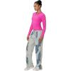 imageSunzel Long Sleeve T Shirts for Women with Crew Neck Double Lined Tops Slim Fit Basic Tee Casual Undershirt OutfitsHot Pink