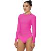 imageSunzel Long Sleeve T Shirts for Women with Crew Neck Double Lined Tops Slim Fit Basic Tee Casual Undershirt OutfitsHot Pink