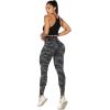 imageSunzel Scrunch Butt Lifting Leggings for Women High Waisted Seamless Workout Leggings Gym Yoga PantsCamo Black