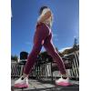 imageSunzel Scrunch Butt Lifting Leggings for Women High Waisted Seamless Workout Leggings Gym Yoga PantsCherry Red