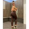 imageSunzel Scrunch Butt Lifting Leggings for Women High Waisted Seamless Workout Leggings Gym Yoga PantsSeal Brown