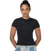 imageSunzel Short Sleeve Shirts for Women Slim Fit Double Lined T Shirt with Crew Neck Basic Summer Tops for Workout ampamp CasualBlack