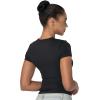 imageSunzel Short Sleeve Shirts for Women Slim Fit Double Lined T Shirt with Crew Neck Basic Summer Tops for Workout ampamp CasualBlack