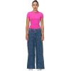 imageSunzel Short Sleeve Shirts for Women Slim Fit Double Lined T Shirt with Crew Neck Basic Summer Tops for Workout ampamp CasualHot Pink