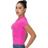 imageSunzel Short Sleeve Shirts for Women Slim Fit Double Lined T Shirt with Crew Neck Basic Summer Tops for Workout ampamp CasualHot Pink