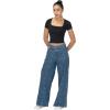 imageSunzel Short Sleeve Shirts for Women Tee Square Neck Basic T Double Layer Tshrit Slim Fit Going Out TopBlack