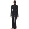 imageSunzel Womens Long Sleeve Workout Crop Tops Half Quarter Zip Compression Shirts with Thumbholes Quick Dry Athletic RunningBlack