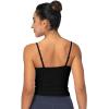 imageSunzel Womens Sexy Square Neck Tank Top Summer Going Out Basic Cami Shirt with Adjustable Straps and Sleek FitBlack