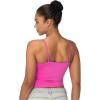 imageSunzel Womens Sexy Square Neck Tank Top Summer Going Out Basic Cami Shirt with Adjustable Straps and Sleek FitHot Pink