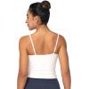 imageSunzel Womens Sexy Square Neck Tank Top Summer Going Out Basic Cami Shirt with Adjustable Straps and Sleek FitWhite