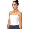 imageSunzel Womens Sexy Square Neck Tank Top Summer Going Out Basic Cami Shirt with Adjustable Straps and Sleek FitWhite