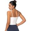 imageSunzel Womens Sexy Square Neck Tank Top Summer Going Out Basic Cami Shirt with Adjustable Straps and Sleek FitWhite