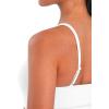 imageSunzel Womens Sports Bra Buttery Soft Adjustable Straps Padded Yoga Bra Scoop Neck Wireless Bra Crop Top for Workout GymCoconut Milk
