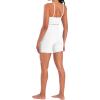 imageSunzel Womens Sports Bra Buttery Soft Adjustable Straps Padded Yoga Bra Scoop Neck Wireless Bra Crop Top for Workout GymCoconut Milk