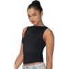 imageSunzel Womens Tank Tops Summer Sleeveless Shirts Slim Fit Double Lined Basic TopBlack