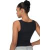 imageSunzel Womens Tank Tops Summer Sleeveless Shirts Slim Fit Double Lined Basic TopBlack