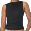 imageSunzel Womens Tank Tops Summer Sleeveless Shirts Slim Fit Double Lined Basic TopBlack