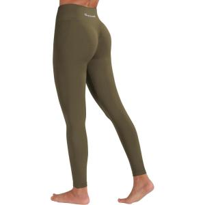 imageSunzel Scrunch Butt Lifting Leggings for Women High Waisted Seamless Workout Leggings Gym Yoga PantsDark Olive