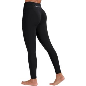 imageSunzel Scrunch Butt Lifting Leggings for Women High Waisted Seamless Workout Leggings Gym Yoga PantsPlain Black