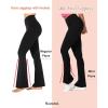 imageSunzel Butterflycra High Waist Mini Flared Leggings for Women Tummy Control Casual Flare Yoga Pants for Yoga Workout GymAsh Blue