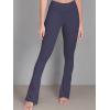 imageSunzel Butterflycra High Waist Mini Flared Leggings for Women Tummy Control Casual Flare Yoga Pants for Yoga Workout GymAsh Blue