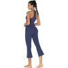 imageSunzel Butterflycra High Waist Mini Flared Leggings for Women Tummy Control Casual Flare Yoga Pants for Yoga Workout GymAsh Blue