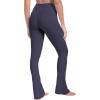 imageSunzel Butterflycra High Waist Mini Flared Leggings for Women Tummy Control Casual Flare Yoga Pants for Yoga Workout GymAsh Blue