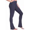 imageSunzel Butterflycra High Waist Mini Flared Leggings for Women Tummy Control Casual Flare Yoga Pants for Yoga Workout GymAsh Blue