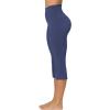 imageSunzel Butterflycra High Waist Mini Flared Leggings for Women Tummy Control Casual Flare Yoga Pants for Yoga Workout GymAsh Blue