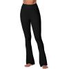 imageSunzel Butterflycra High Waist Mini Flared Leggings for Women Tummy Control Casual Flare Yoga Pants for Yoga Workout GymBlack