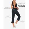 imageSunzel Butterflycra High Waist Mini Flared Leggings for Women Tummy Control Casual Flare Yoga Pants for Yoga Workout GymBlack