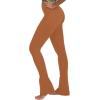 imageSunzel Butterflycra High Waist Mini Flared Leggings for Women Tummy Control Casual Flare Yoga Pants for Yoga Workout GymCaramel Cafe