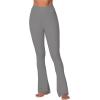imageSunzel Butterflycra High Waist Mini Flared Leggings for Women Tummy Control Casual Flare Yoga Pants for Yoga Workout GymCharcoal Gray